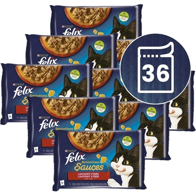 FELIX Капсули FELIX Sensations Sauces, вкусен избор в сос 36 x 85 г