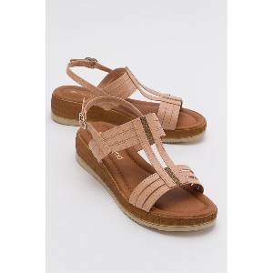 Moda Trend Дамски ежедневни сандали - Бежови #382913 (382913_Бежов)