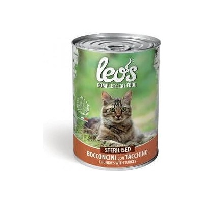 Monge Leo’s Sterilised - Консерва за кастрирани котки в зряла възраст с Пуешко415 гр