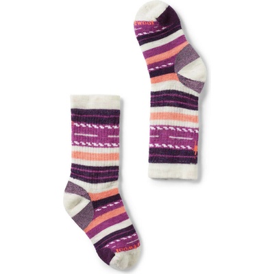 SMARTWOOL Kids' Hike Full Cushion Margarita Crew Moonbeam