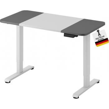 Albatros International ALBATROS Výškovo nastaviteľný stôl LIFT 4P12WG, bielo-šedý, 120 x 60 cm, Elektricky nastaviteľná výška stola s digitálnym displejom, stojaci stôl, kancelársky stôl, stojaci stôl