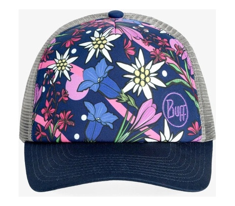 Buff Trucker Cap flowers