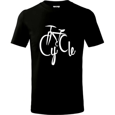Cycle kolo tričko dětské bavlněné černá