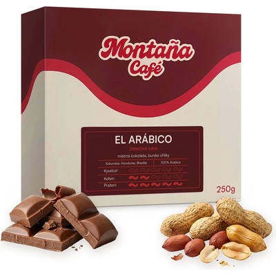 Café Montaña El Arábico káva zrnková 250 g