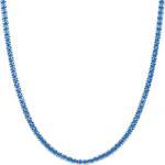 SAVICKI Тенис колие, бяло злато 585, сини сапфири 5.840ct 3.0 мм 42 см