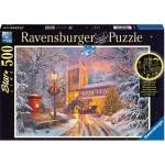 Ravensburger - Puzzle Sparkling Christmas neon - 500 piese