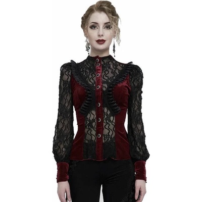 Devil fashion Black and red semitransparent gothic