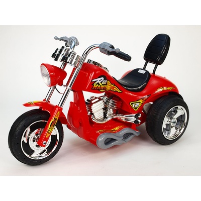 Chopper Red Hawk elektrická motorka 12V červená