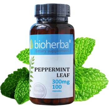 Image 1 of Bioherba Peppermint Leaf 300 mg [100 капсули]