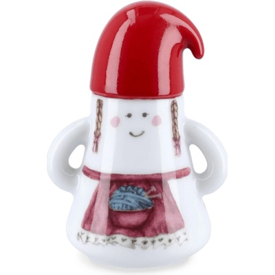 KÄHLER Porcelánová figurka Hammershøi Christmas Mother Elf, bílá barva, porcelán