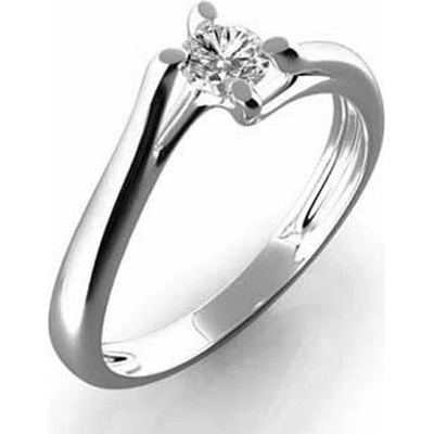 Zlatnictví Zlatíčko Prsten z bílého zlata s diamantem Gems Edita 990.386-0395