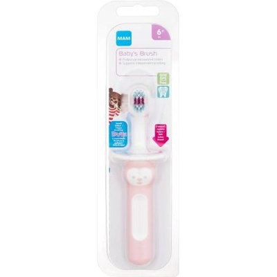 MAM Baby´s Brush 6m+ Pink Четка за зъби