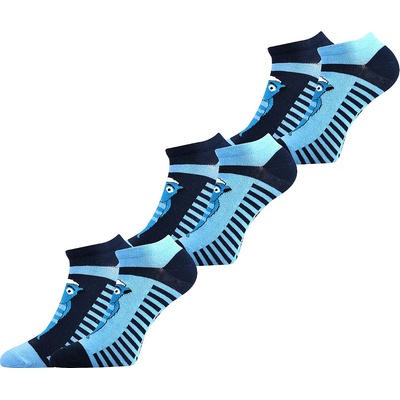 Boma Lichožrouti S HIHLÍK Detské nízke členkové bavlnené veselé ponožky