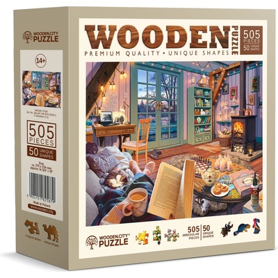 Wooden city Útulná drevená chatka 500 dielov