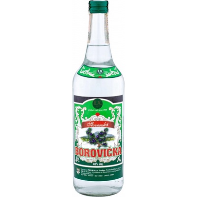 Prelika Slovenská Borovička 40% 0,7 l (čistá fľaša)