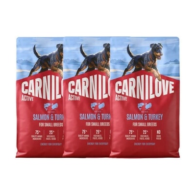 Carnilove Active Adult Small Breed Salmon & Turkey 3 x 4 kg