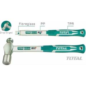 TOTAL Чук тенекиджийски total, дръжка от фибростъкло (total ball pein hammer)