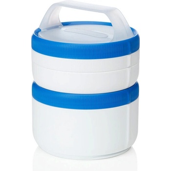 humangear Stax Модулна кутия за обяд XL бяло-синя (070909)