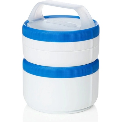 humangear Stax Модулна кутия за обяд XL бяло-синя (070909)