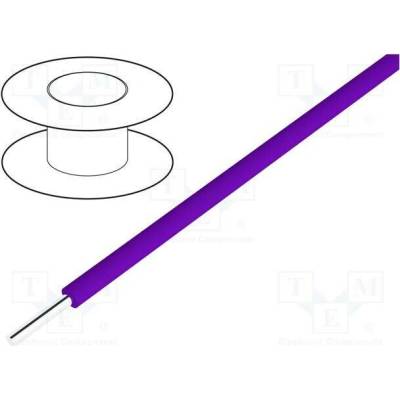Alpha Wire 2843/1 VI005 HookUp Wire 26AWG drát Cu PTFE fialová 250V 30,5m