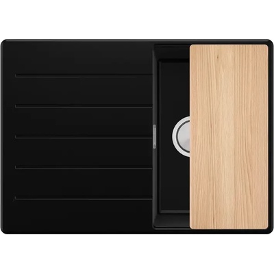 Твоят Стил Черна кухненска мивка от гранит Копенхаген 40 Top 700х500