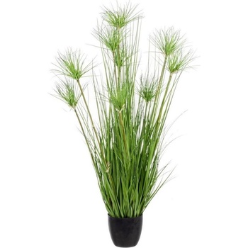 Bizzotto Изкуствено зелено растение Deserto с 9 клона, H120 см, с ваза (0172475)