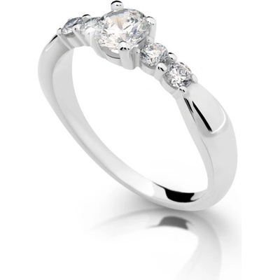 Steel Edge Stříbrný prsten se zirkony 2356