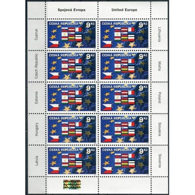Česká pošta (2004) PL 395 ** - Česká republika - Nové země EU - spec. desky tisková deska A
