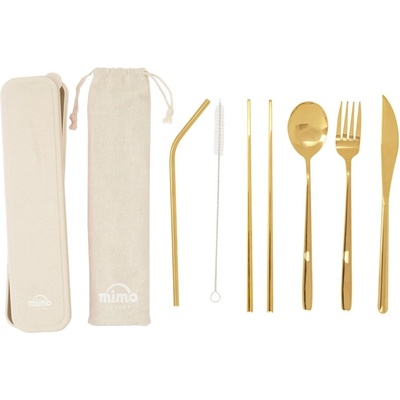 Premier Housewares Прибори за хранене 6 бр. от неръждаема стомана в златисто Mimo - Premier Housewares (0922624)
