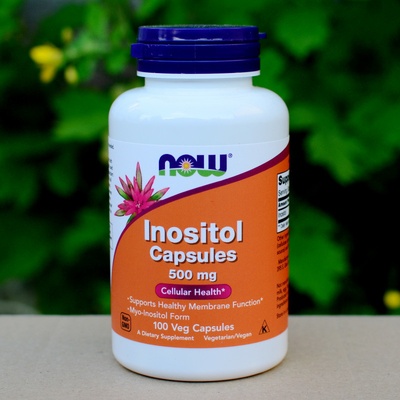Now Foods Inositol 500 mg x 100 rostlinných kapslí