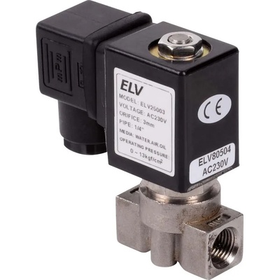 ELV ELV25 1/4" 230V (0-13 bar) Магнет вентил нормално затворен неръждаема стомана (ELV25003)