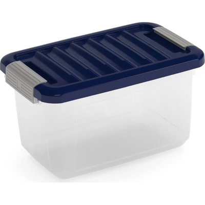 KIS W BOX XS 5L 28x18x17cm transparent/modrá indigo