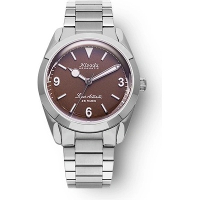 Nivada Grenchen Super Antarctic 3.6.9 Brown Bracelet Flat Link