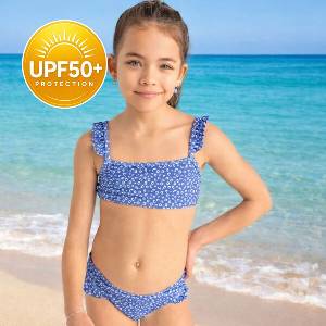Swim Essentials : Бански от две части с размери от 1 до 8 години "Blue leopard (SWE-2023SE672)