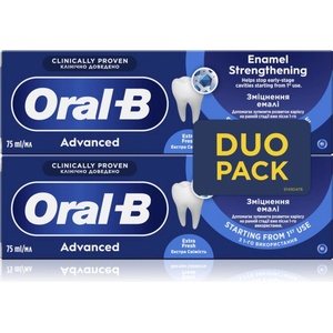 Oral-B Advanced Enamel Strengthening паста за зъби за да се засили зъбния емайл Extra Fresh 2x75ml