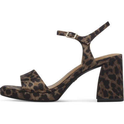 Tamaris 1-28343-44-360 dámske sandále na podpätku leopard