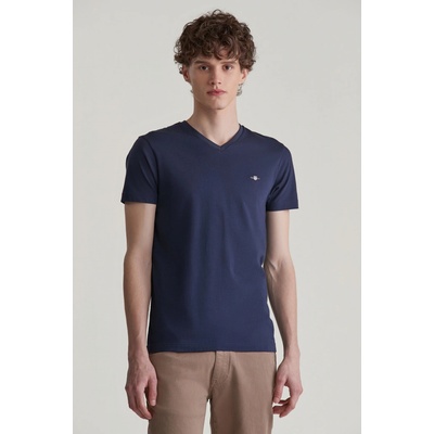 Gant slim Shield v neck evening blue