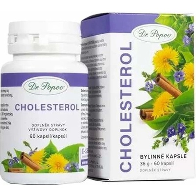 Dr. Popov Bylinné kapsle Cholesterol 60 kapsúl