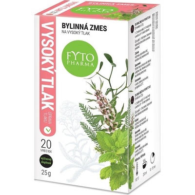 Fytopharma bylinný čaj na vysoký tlak 20 x 1,25 g