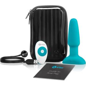 b-Vibe - анален вибратор с въртящи се топчета - акумулаторен - тюркоаз