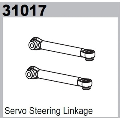 Steering servo linkage