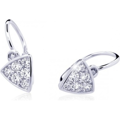 Cutie Diamonds trblietavé detské náušnice z bieleho zlata s briliantmi DC2207-10-00-X-2