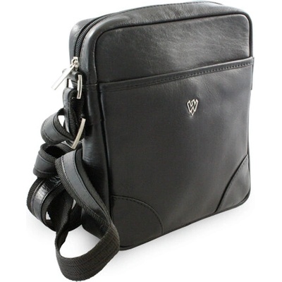 Arwel Malý moderní kožený crossbag Česká výroba černá