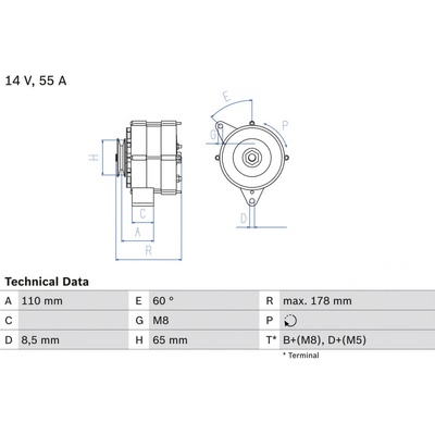 Alternátor BOSCH 0 986 034 220