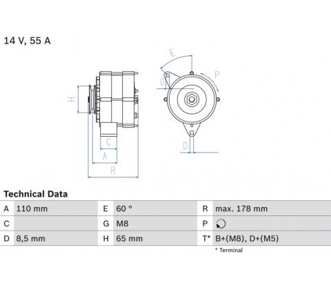 Alternátor BOSCH 0 986 034 220