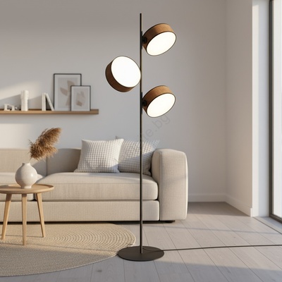 Emibig Подова лампа DRUMZ 3xE14/10W/230V кафява (EB0273)