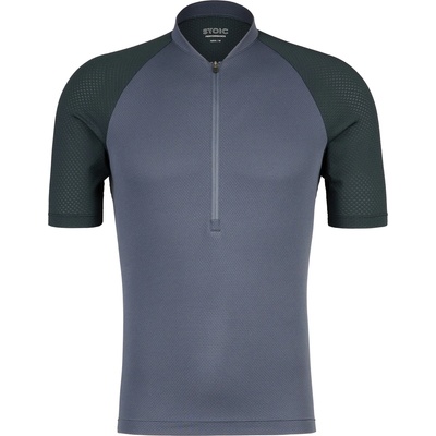 Stoic Мъжка фланелка с къс ръкав за колоездене Stoic LofsdalenSt. Bike Jersey Cycling jersey - Black / Midnight Grey - размер XL (056-3755-0114)