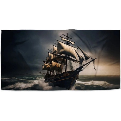 Sablio Uterák Plachetnica v rozbúrených vodách 50 x 100 cm