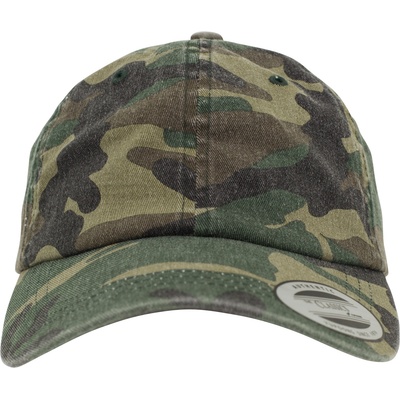 Urban Classics Шапка с козирка Low Profile Camo Washed Cap wood camo one sizeUB-6245CW-00396 - Черен, размер one size