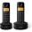 Philips d160 duo безжичен dect телефон, ЧЕРЕН d1602b/53 (d1602b/53)